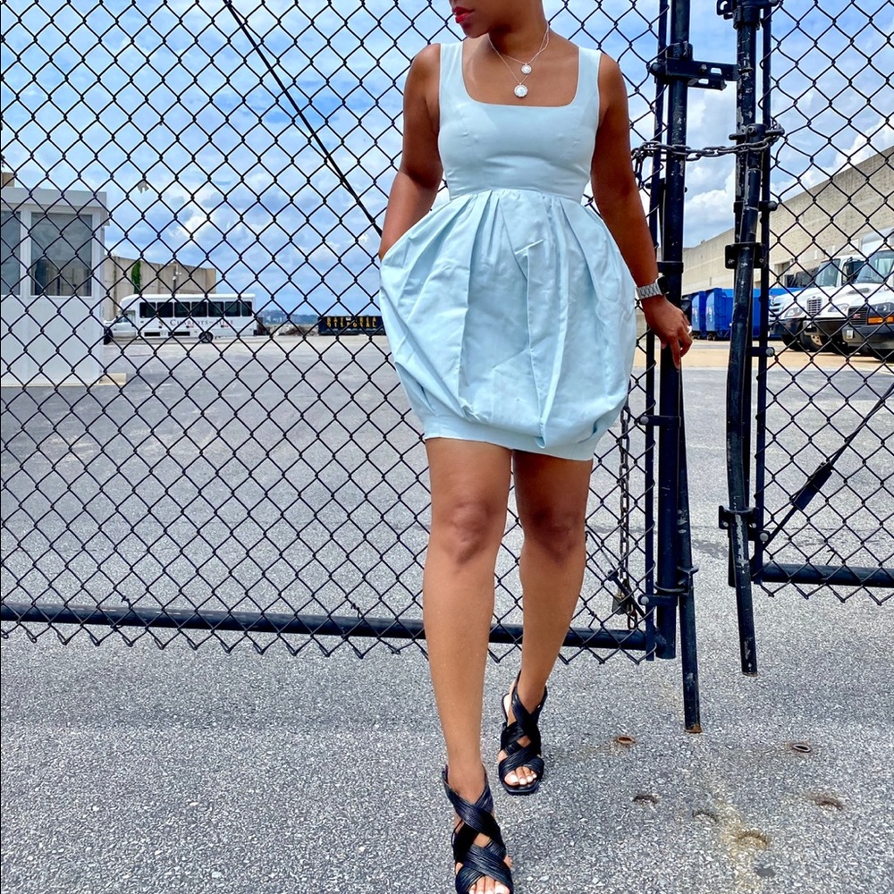 STAUD Bubble Skirt Dress